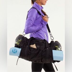 Lululemon Keep On Running Nylon Duffel Black